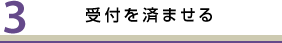 受付を済ませる