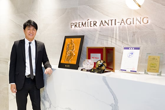 取材場所となったプレミアアンチエイジング本社にて。