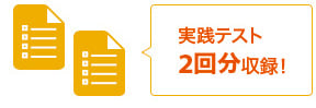 実践テスト2回分収録！