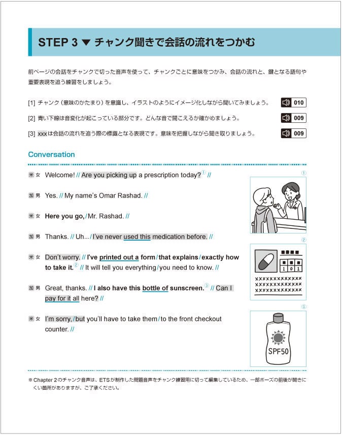 STEP3 チャンク聞きで会話の流れをつかむ