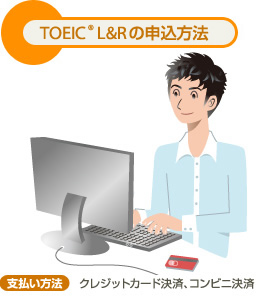 TOEIC L&Rの申込方法 【支払い方法】クレジットカード決済、コンビニ決済