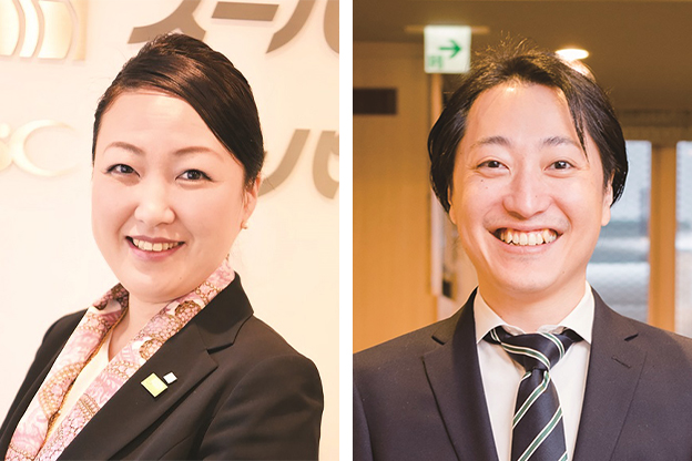 星山英子氏（左）、菅野真彦氏（右）