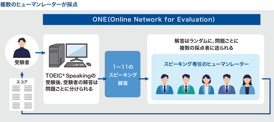 複数のヒューマンレーターが採点